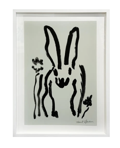 Hunt Slonem Bunny Painting