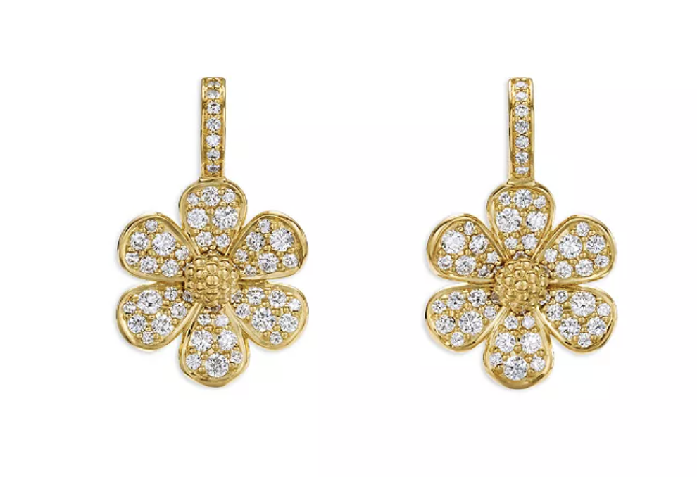 Gold and Diamond Earrings