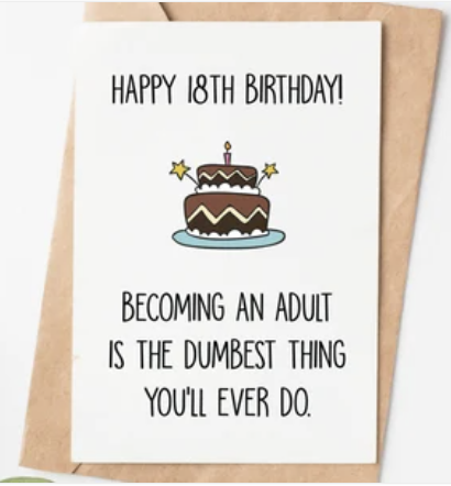 18th Dumb Card