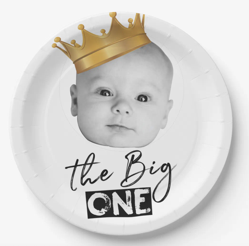 1st Birthday Plates