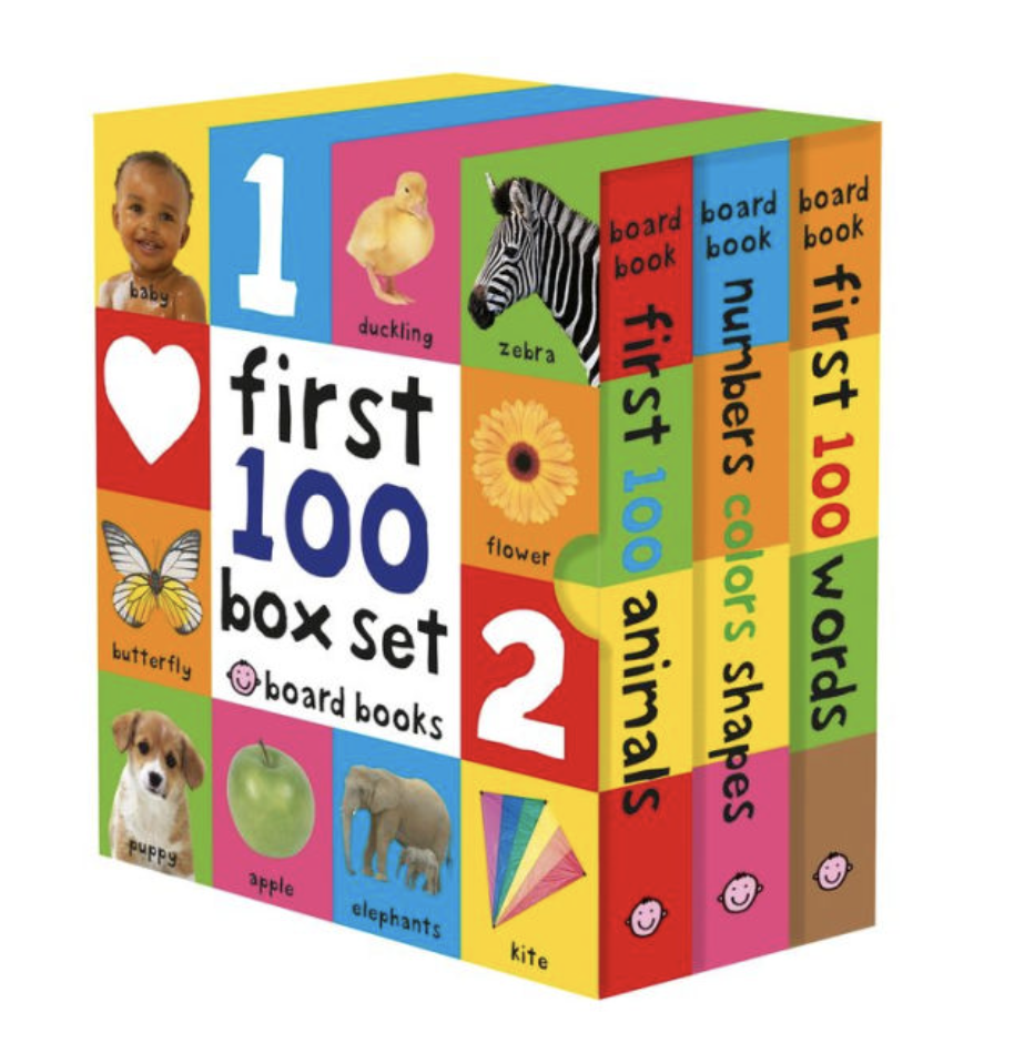 First 100 Word Board Book Box