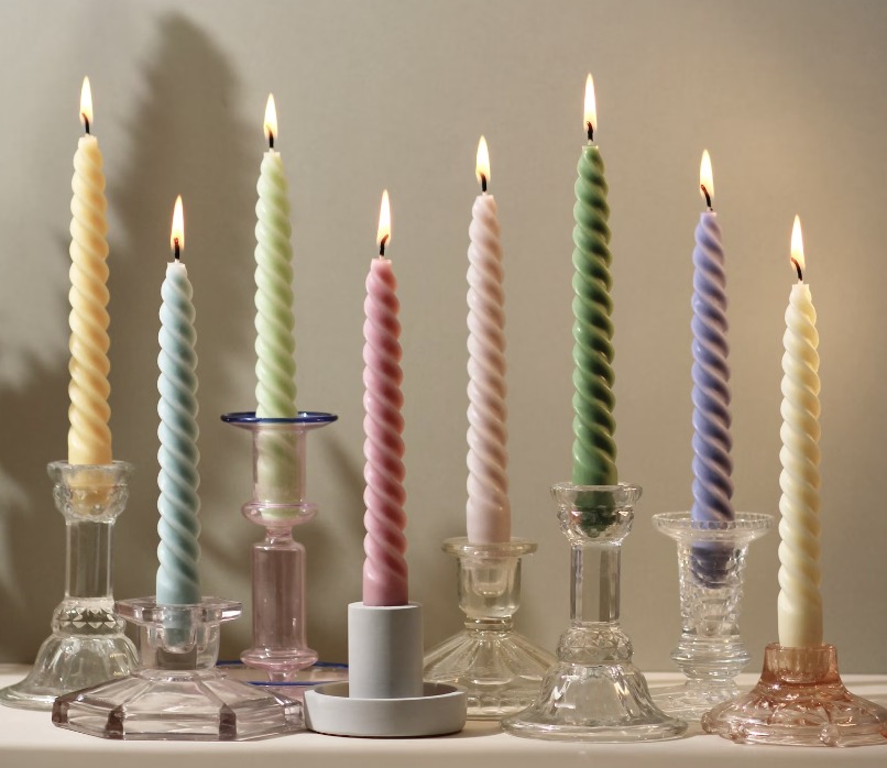 Spiral Twist Candles