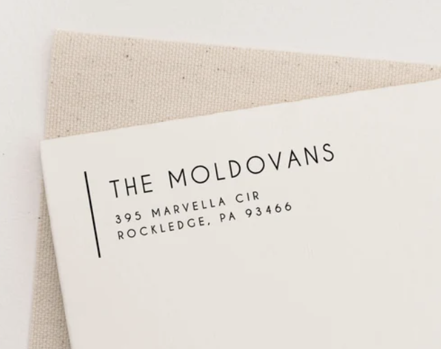 Personalized Address Stamp