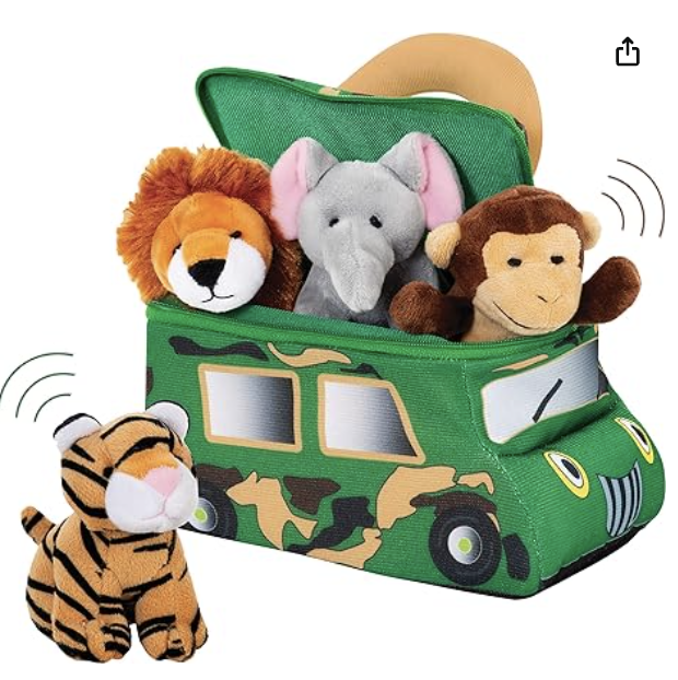 Stuffed Animals and Carrier