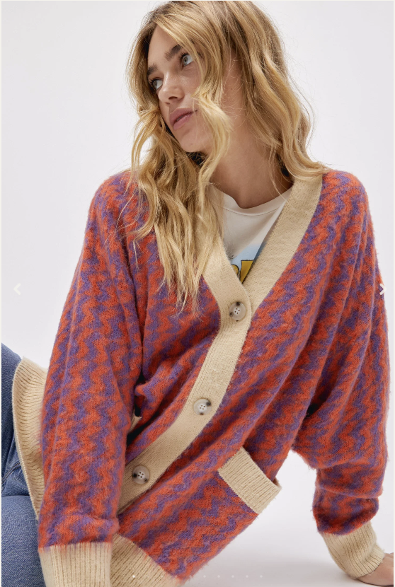 Daydreamer Zig Zag Cardigan