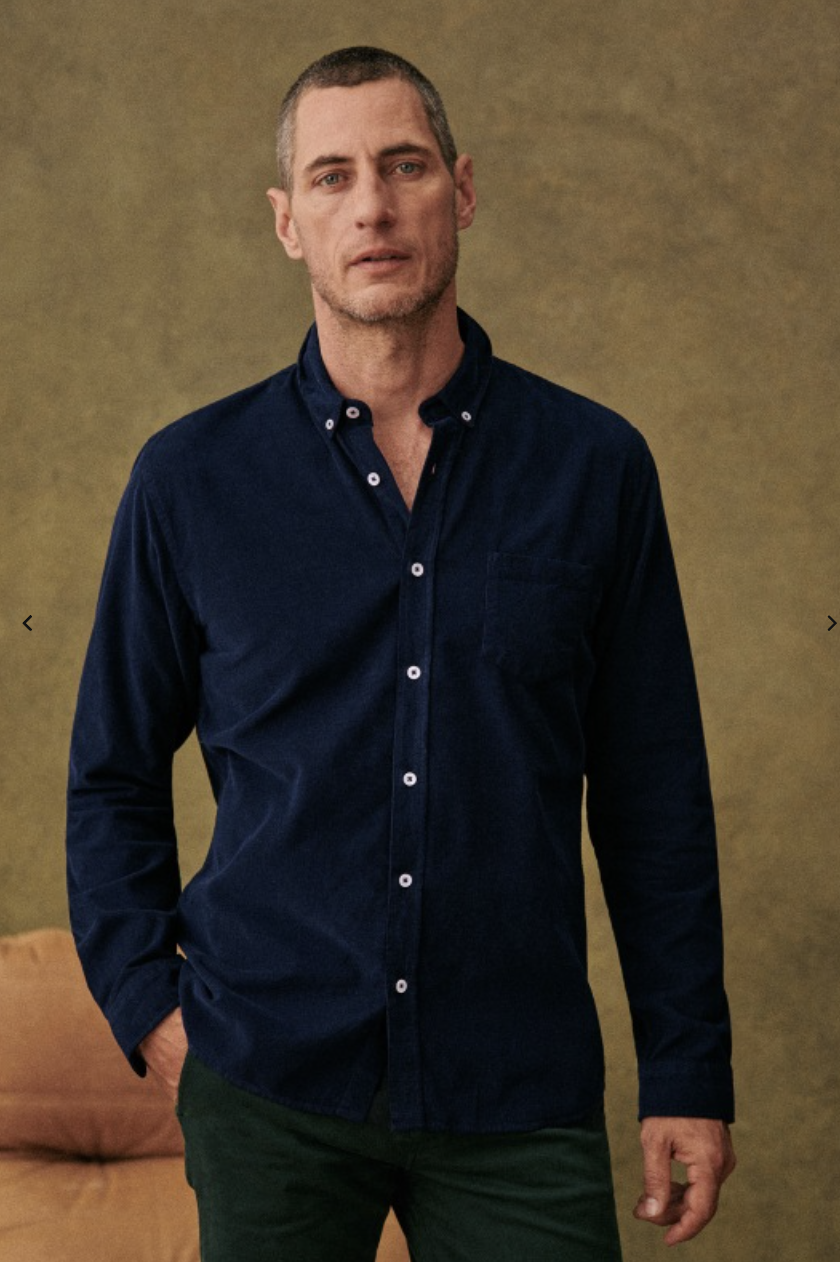 Sezane Velvet Shirt
