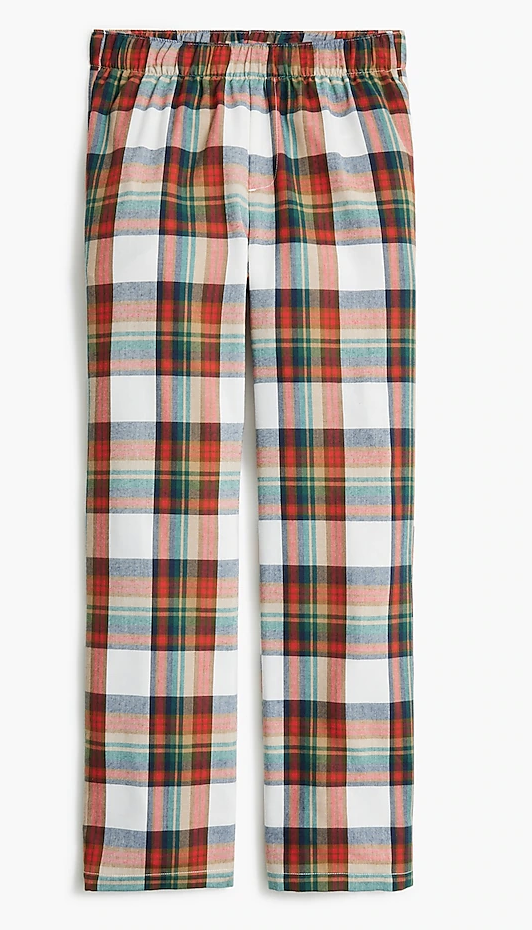 JCrew Boys Flannel Plaid Pants