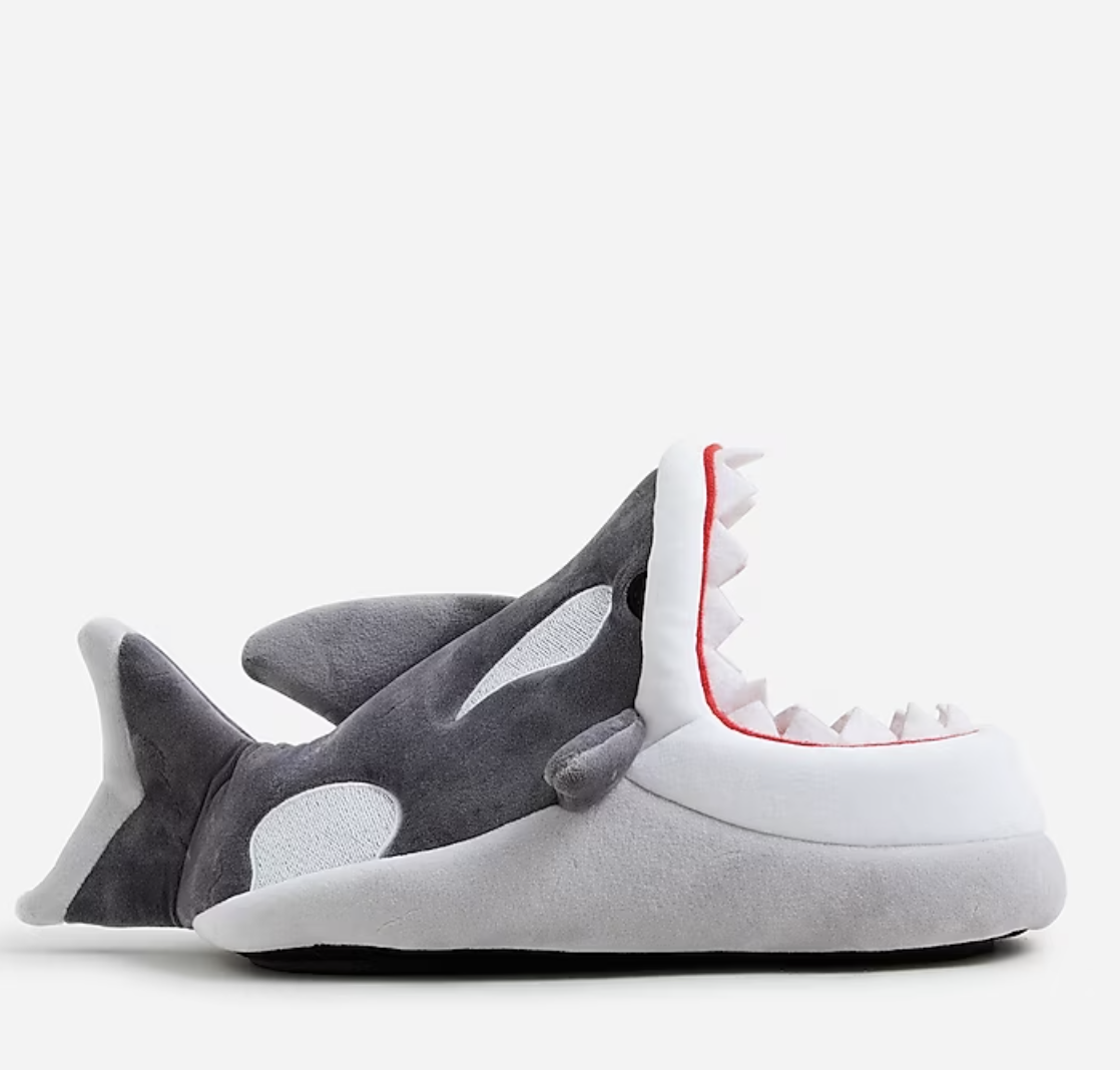 JCrew Killer Whale Kids Slippers