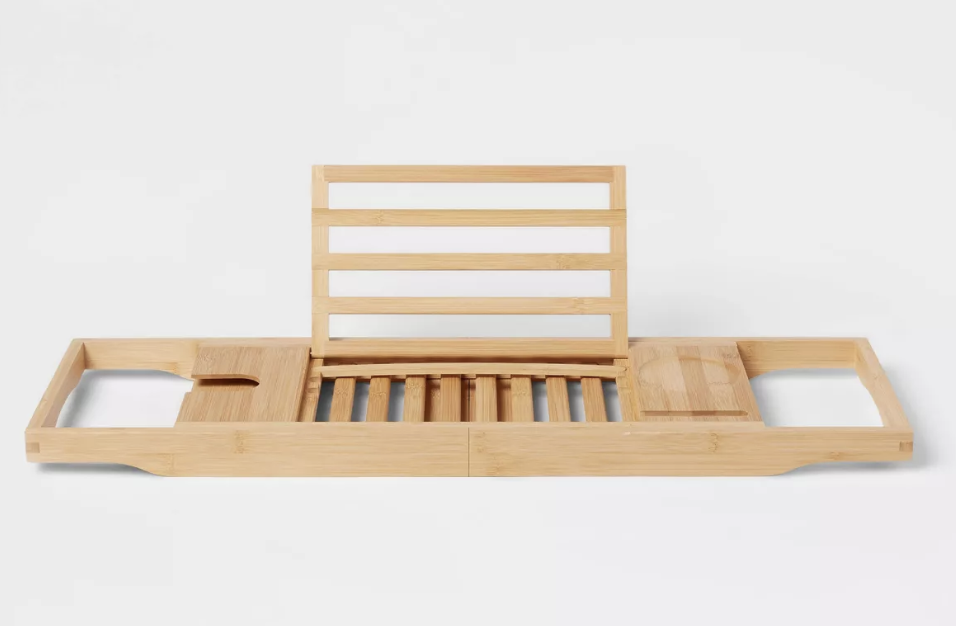 Bamboo Bathtube Caddy