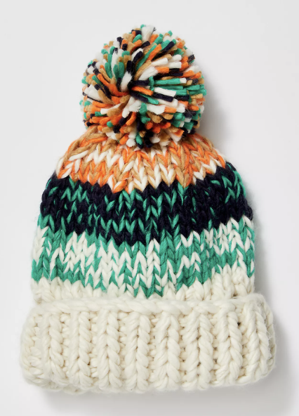 Free People Knit Pom Pom Beanie