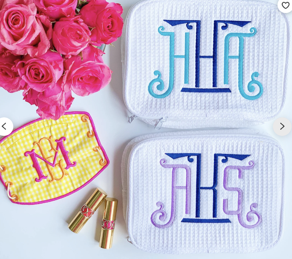 Monogrammed Makeup Bag