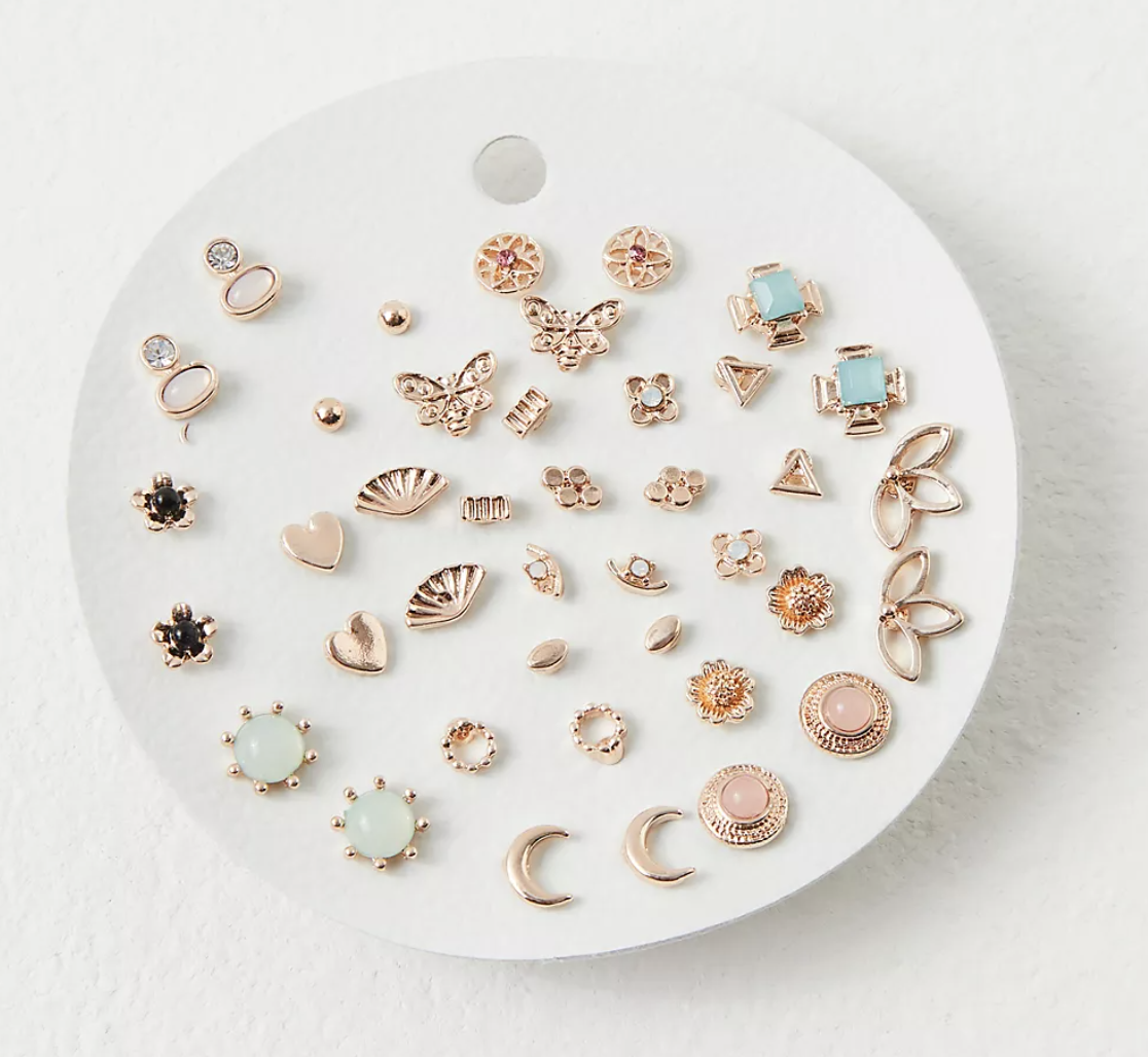 Tiny Mega Stud Earrings