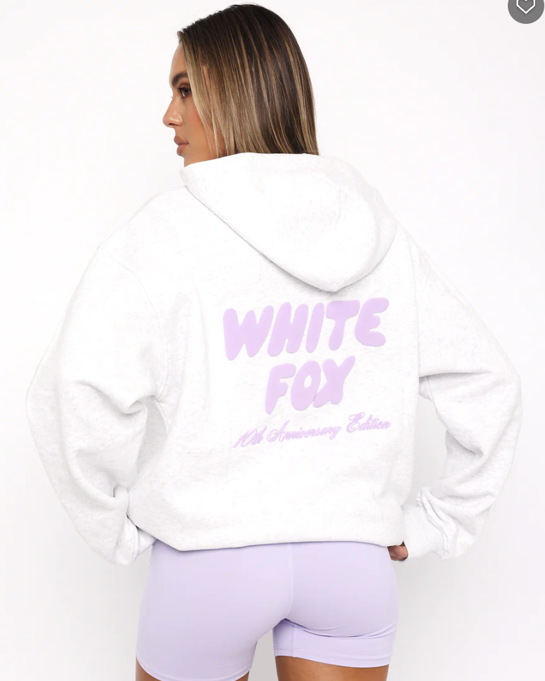White Fox Oversized Hoodie
