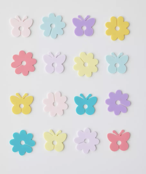 Flower Felt Drink Markers