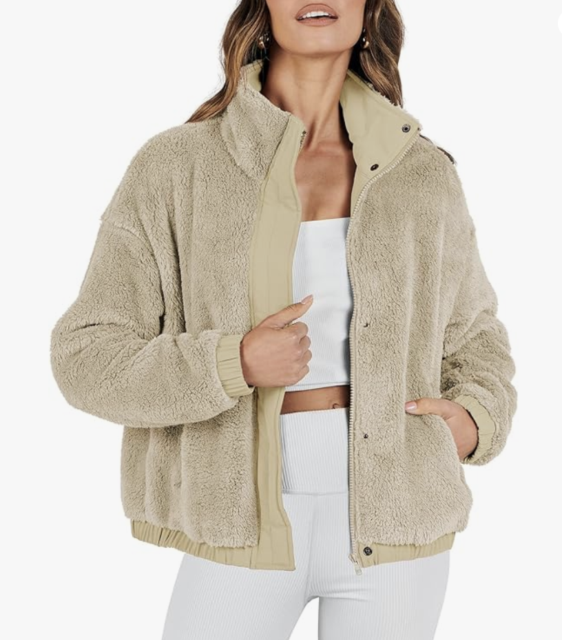 Sherpa fleece jacket (lots of colors)