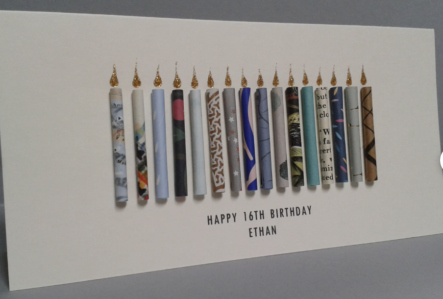 16th Candle Card