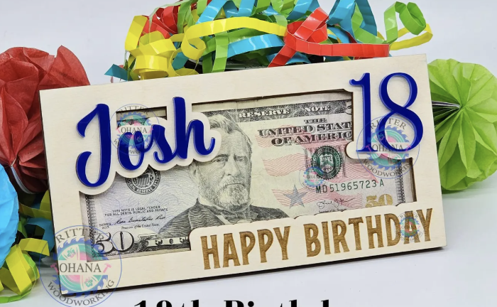 18th Birthday Cash Holder