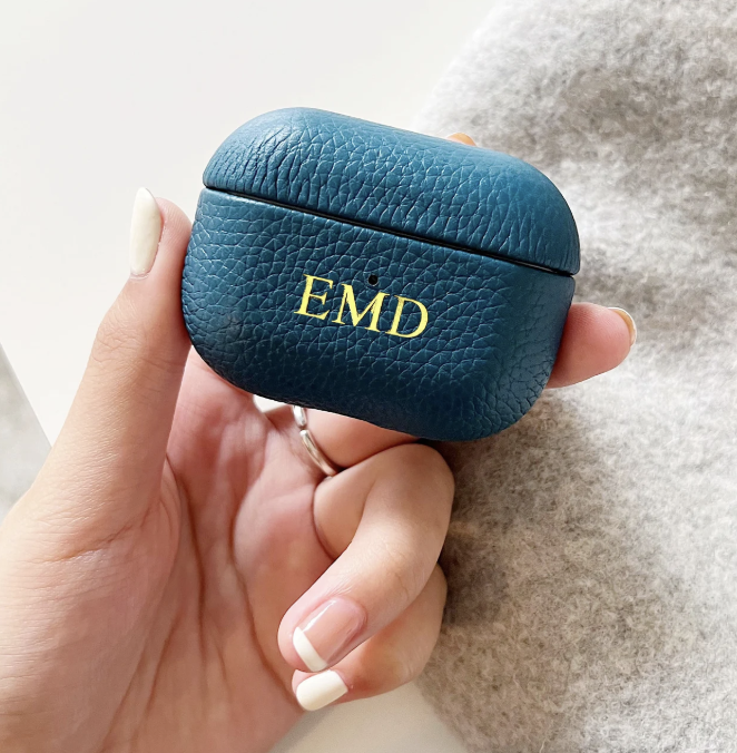 Monogrammed AirPod Case