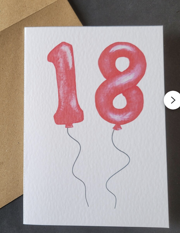 18th Birthday Card