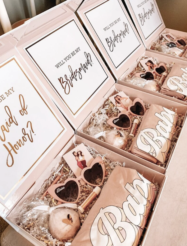 Pink Bridesmaid Gift Box