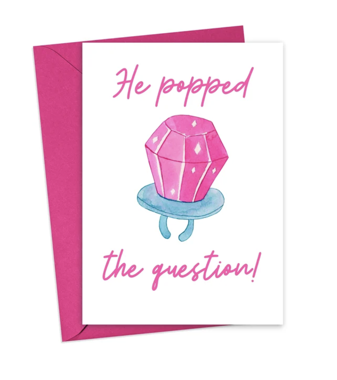 He Popped Card