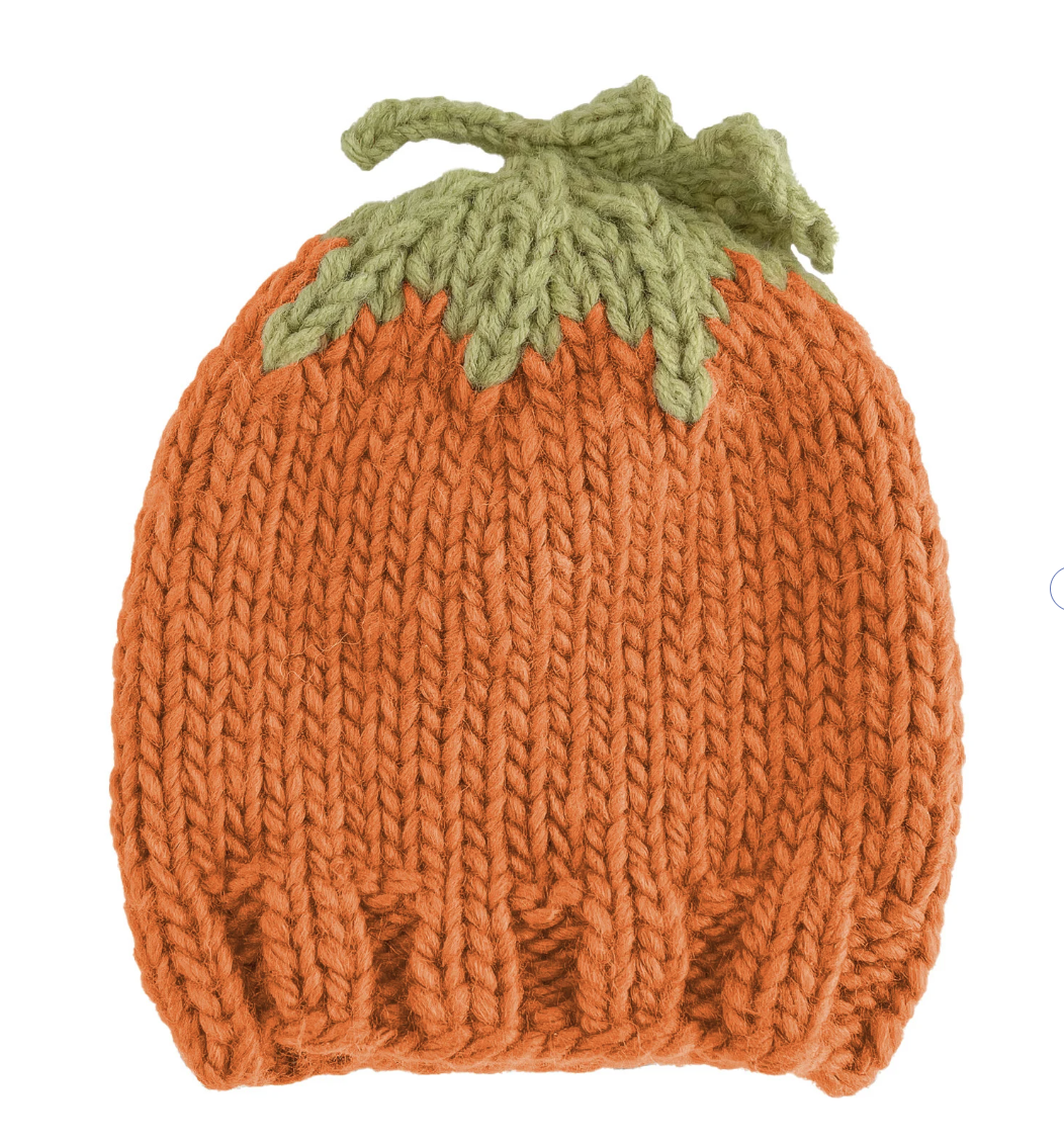 Knit Pumpkin Baby Hat