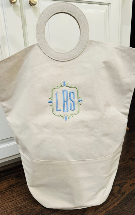 Whitley Monograms Laundry Tote