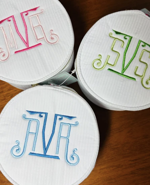 Whitley Monograms Button Bags