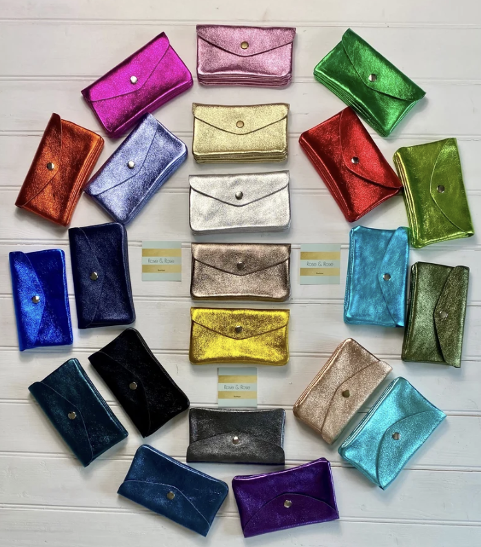 Metallic Leather Wallet/Purse
