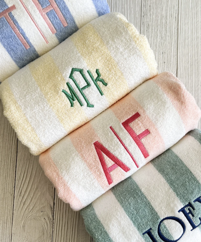 Embroidered Beach Towel
