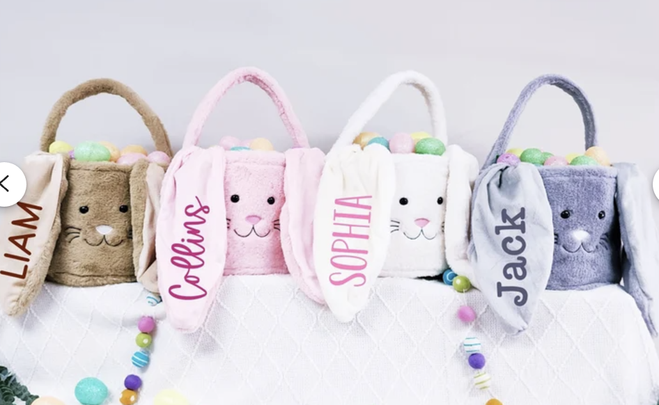 Personalized Plush Basket