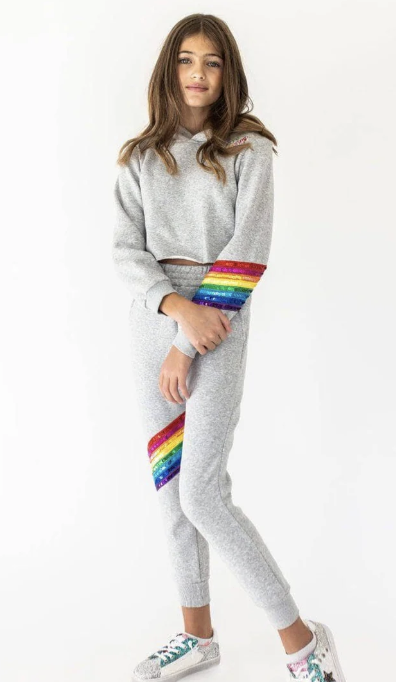 Lola &amp; The Boys Sequin Joggers