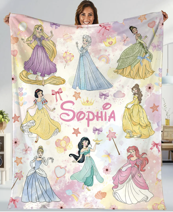 Personalized Princess Blanket 