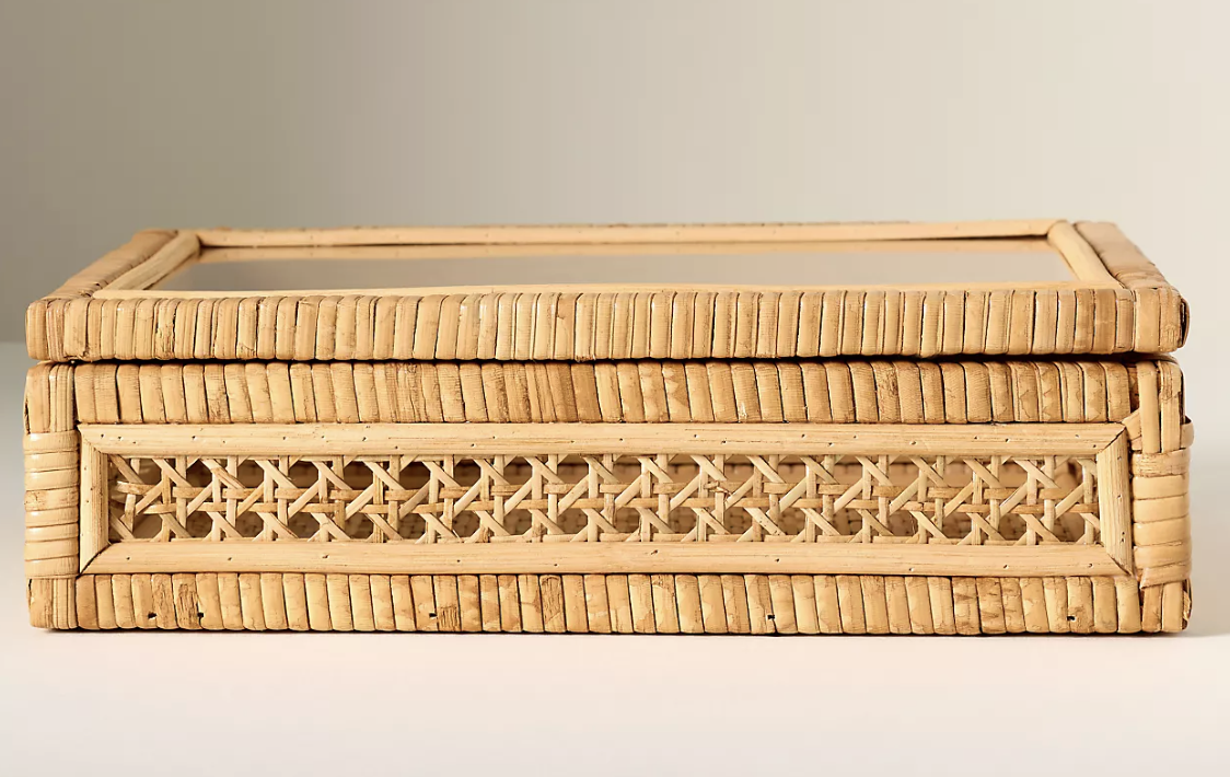 Rattan tile box
