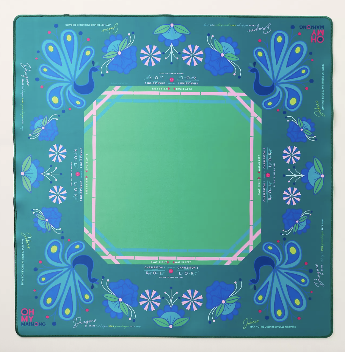 Oh My Mahjong Peacock Mat