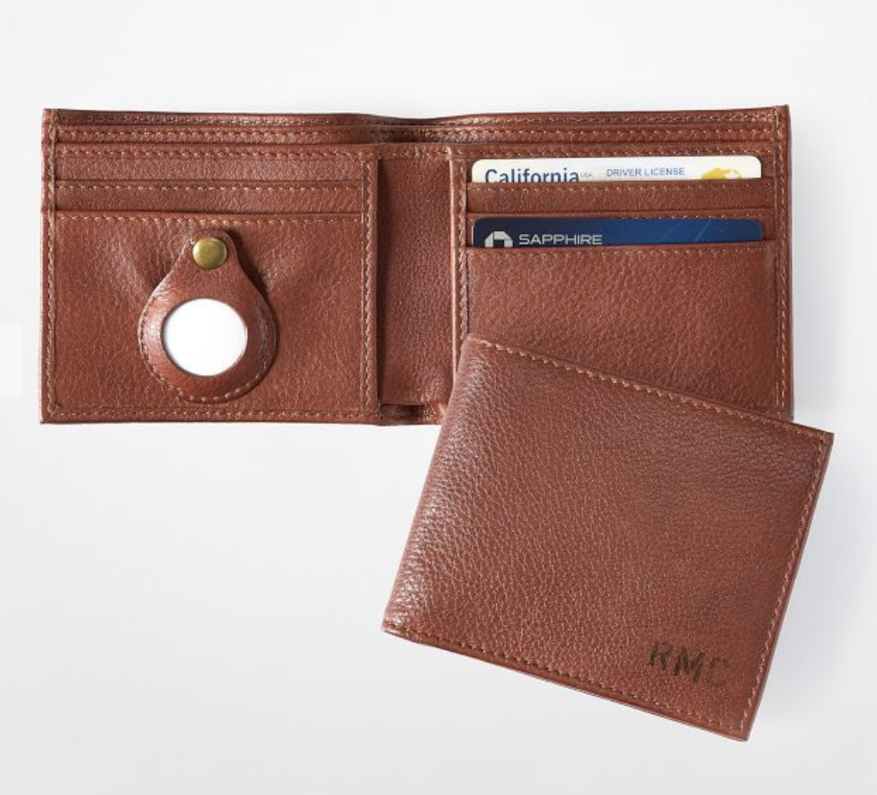 Harrison Leather Wallet w/ air tag holder