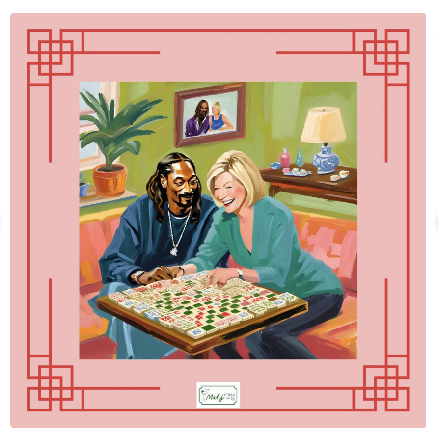 Martha and Snoop Mahjong Mat