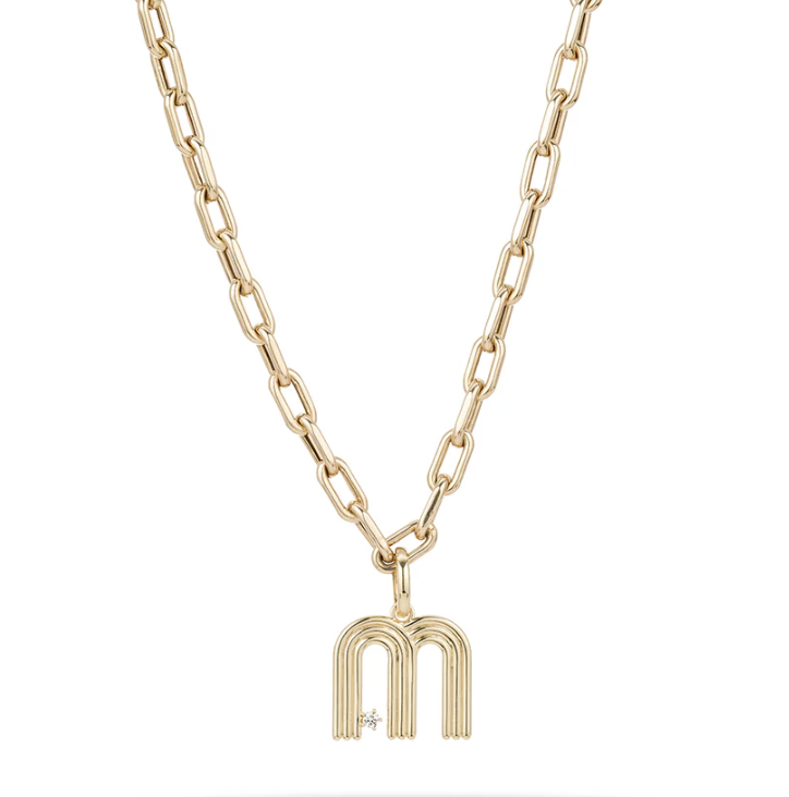 Adina Reyter Gold Initial Necklace