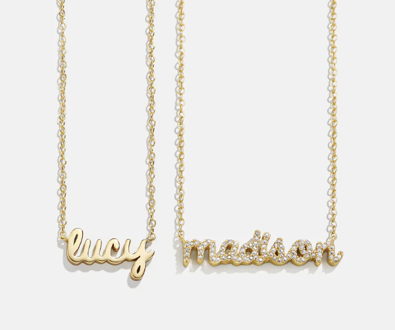 18k Nameplate Necklace