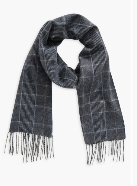 Plaid Cashmere Scarf