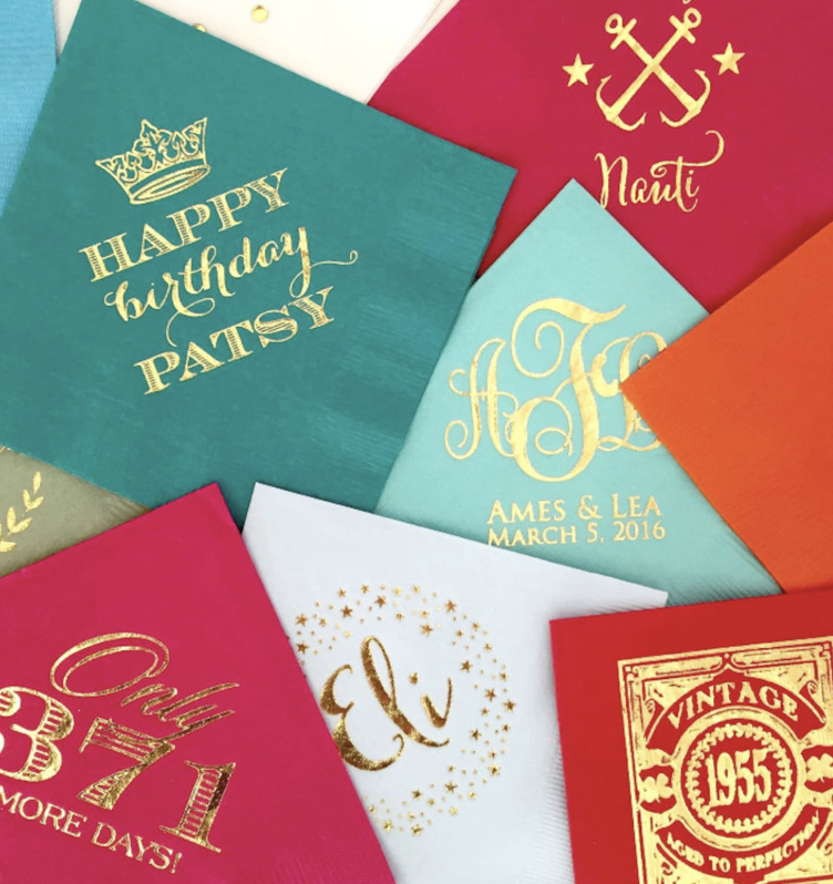 Personalized Cocktail Napkins