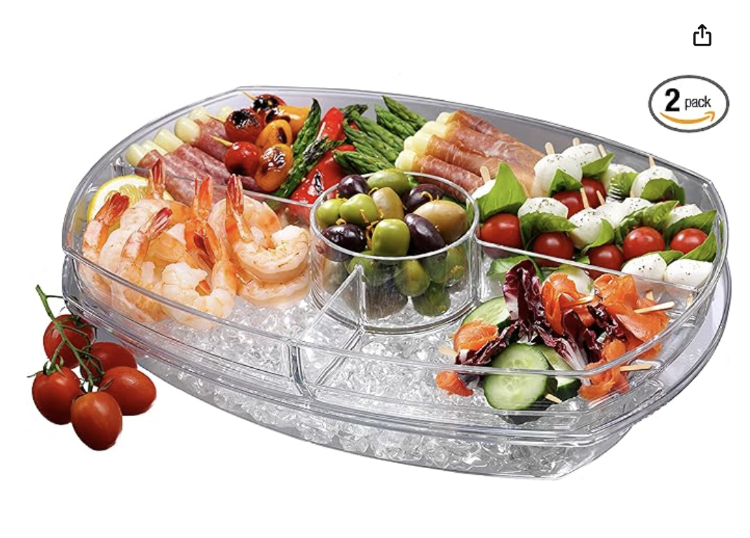 Appetizer on ice Container
