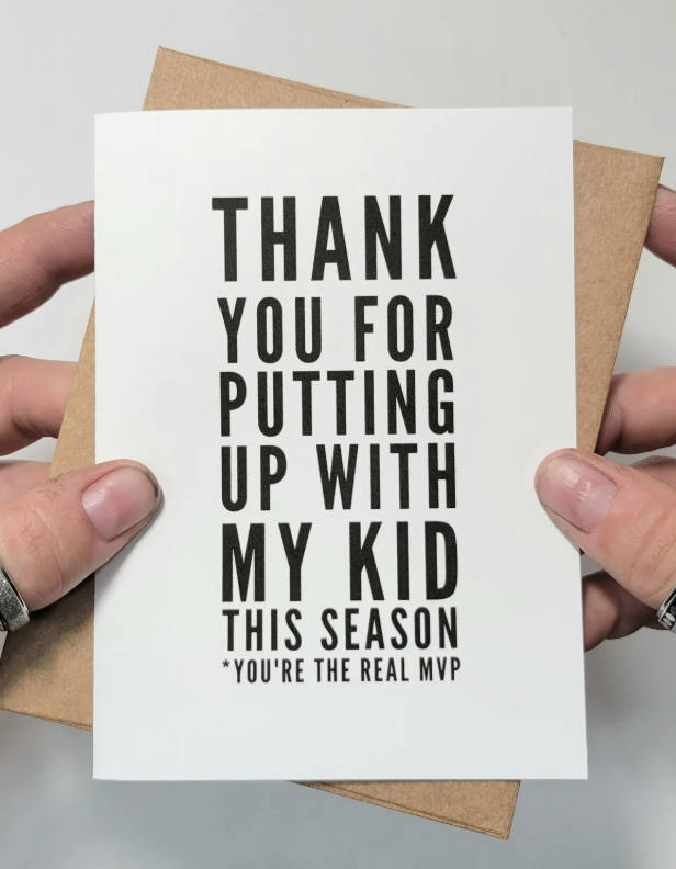 Thank you card