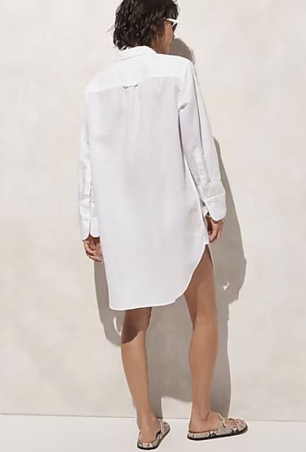 JCrew Linen Coverup Shirt