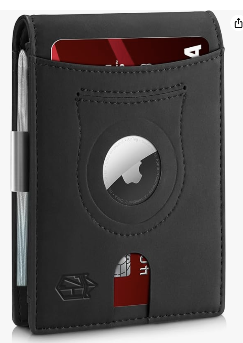 Men's Wallet with Airtag holder
