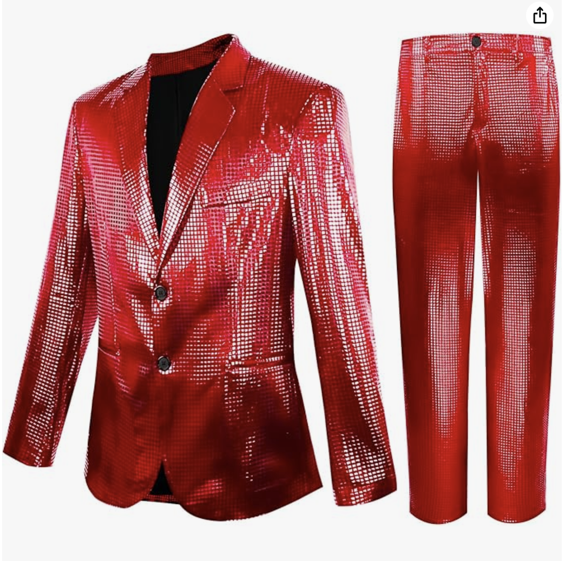 Red Sequin Suit