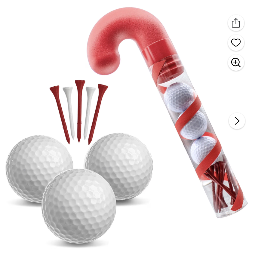 Candy Cane Golf Ball Set