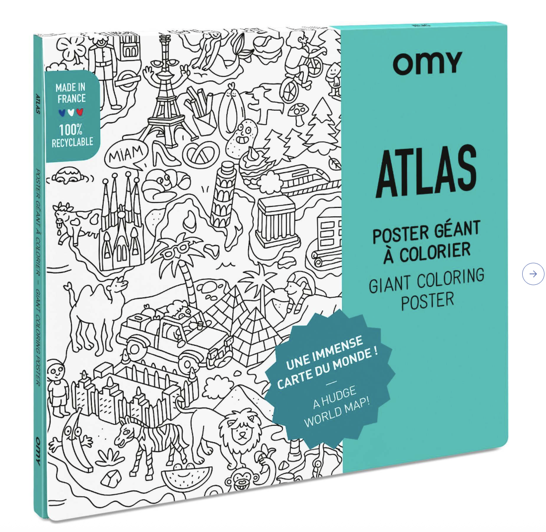 Atlas Giant Coloring Poster