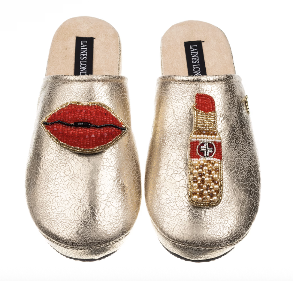 Laines Gold Slippers