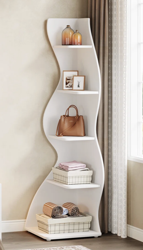 Corner Bookshelf
